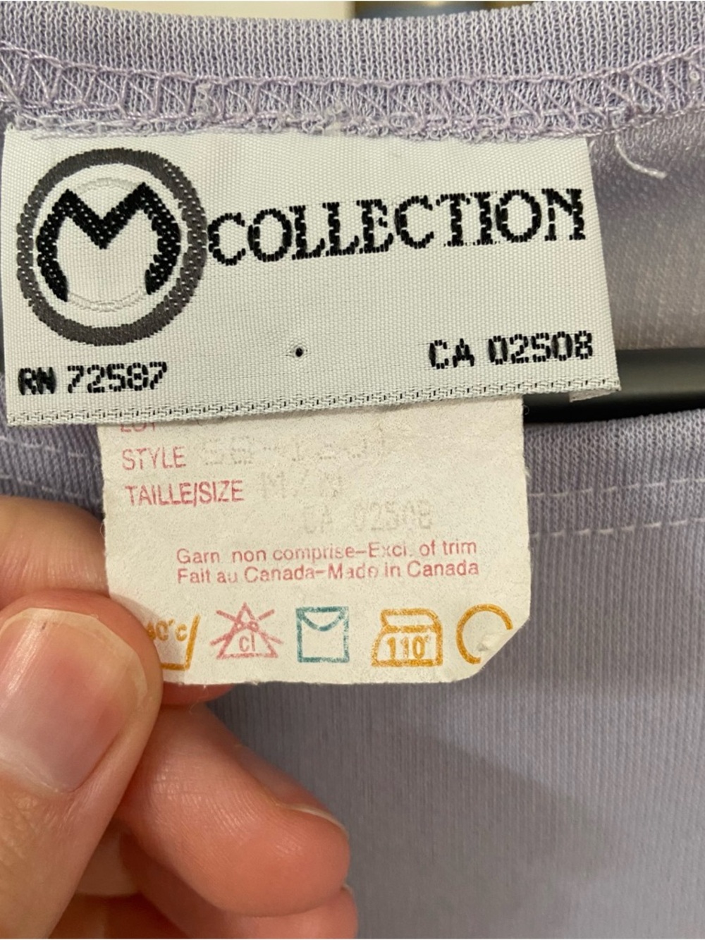Vintage Lavender Sleeveless Top - Picture 3 of 4